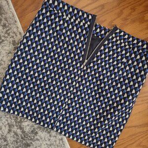 JCrew Patterned Mini Skirt